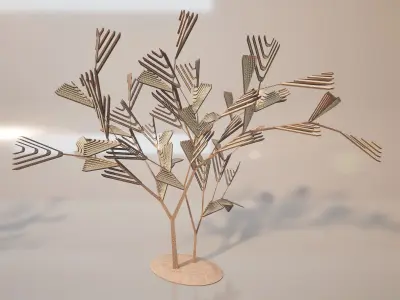 Conceptual shrub S1Cv5 Low-poly 3D model