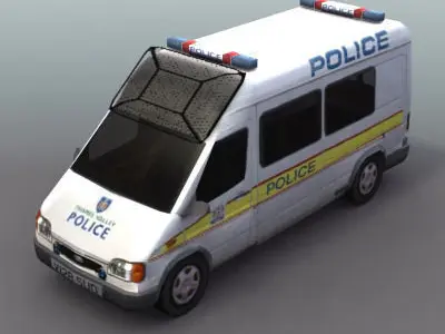 Police Carrier Transport 3D model