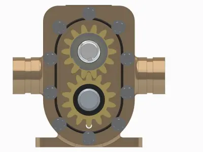 External Gear Pump  3D model