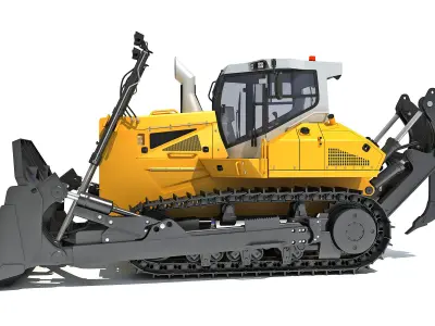 Mining Crawler Dozer 3D model