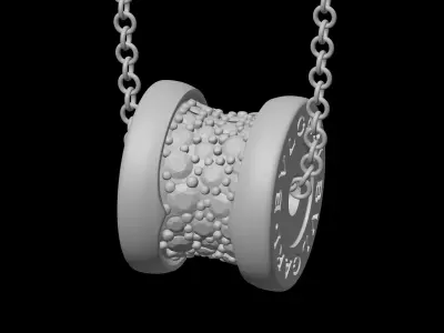 BULGARI - B ZERO 1 - NECKLACE WITH DIAMONDS - SMALL VERSION 3D print model