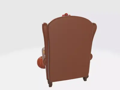 Thanksgiving Turkey Reading Chair Decor Cozy Fall Holiday  3D print model