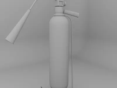fire extinguisher Low-poly 3D model