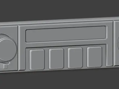 Car Radio Bylina 315 3D model