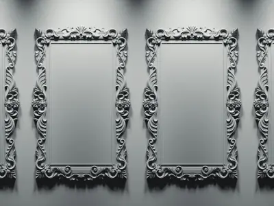 Heavenly Frame 3D - Base Mesh - No texture 3D model