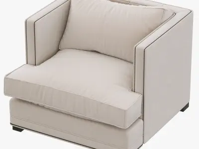Restoration Hardware Easton Upholstered Chair 3D model
