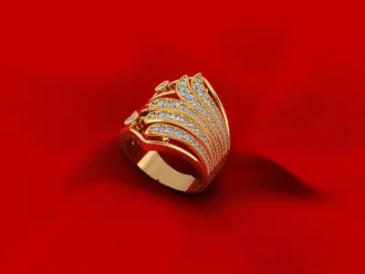 Fashion Woman Ring 179 3D print model
