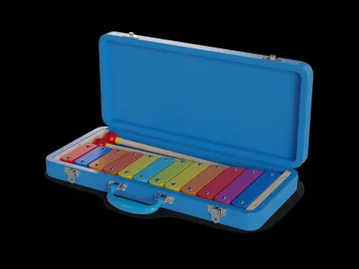 Cars and action games Musical Instrument Set 3D model