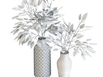 Crate and Barrel Lati and Taline Vases 3D model