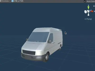 VW LT35 Low-poly 3D model