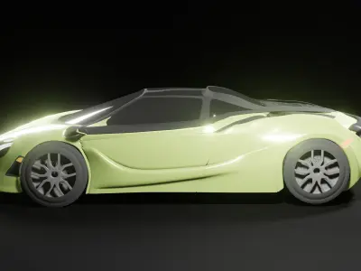 Car 3d model Mc laren Low-poly 3D model