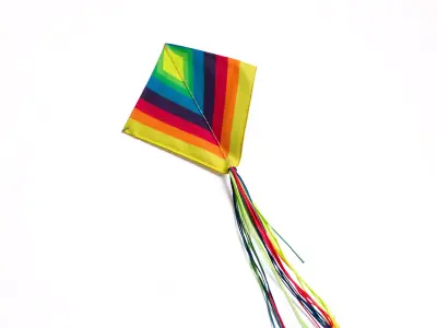 Rainbow Diamond Kite model pack Low-poly 3D model