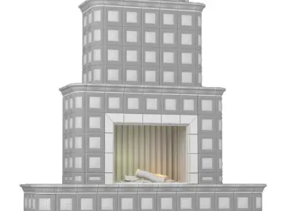 Ceramic Fireplace 3D model