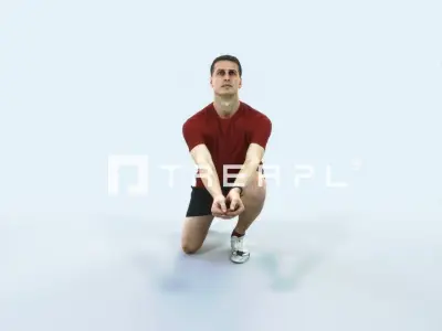 Romance 03E Volleyball Digging Sports Man Low-poly 3D model