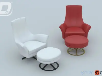 Jakrin lazy chair 3D model