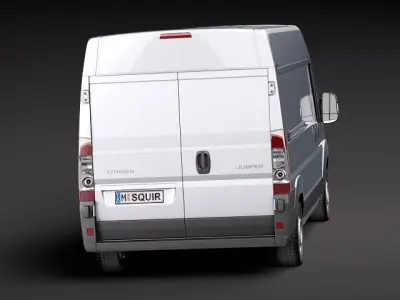 fiat ducato 2008 lwb 3D model