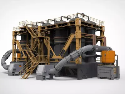 sci-fi storage tank 3D model