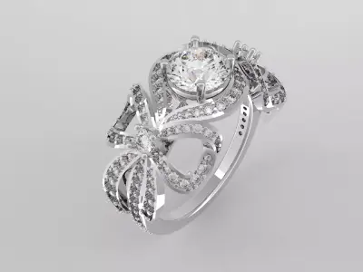 ENGAGEMENT RING 3D print model 41