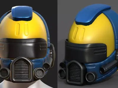 Helmet plastic mask protection pollution ball shaped  Low-poly 3D model purchase