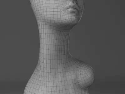 Female Mannequin Bust  3D model
