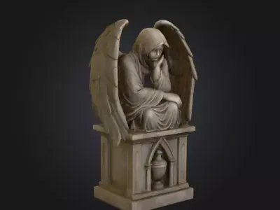 Starlit Spectrum Egg Low-poly 3D model