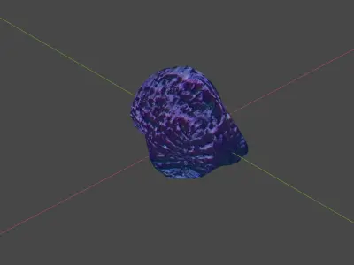 Colored Rock Free low-poly 3D model