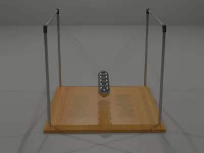 Newtons Cradle Free 3D model