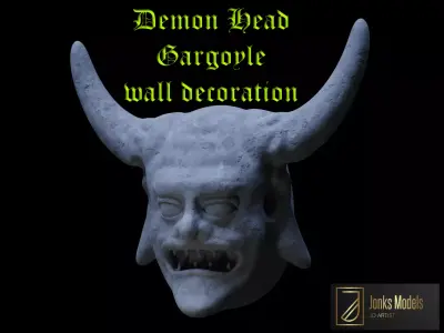 Demon Head Low-poly 3D model purchase