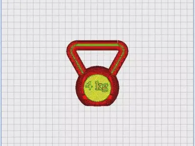 Kettle Bells 4 kg 3D print model