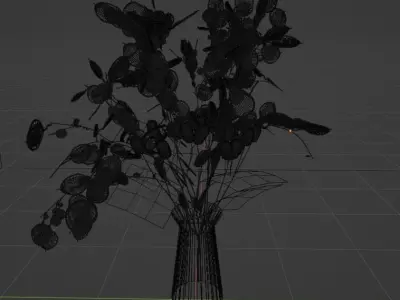 Lunaria Bouquet 3D model