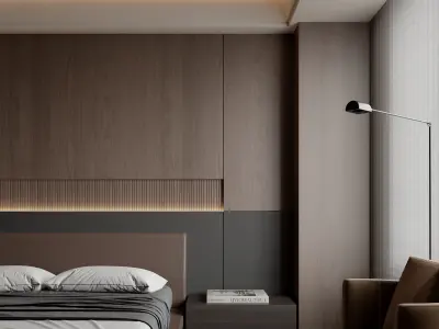 Bedroom interior scenes 3D model