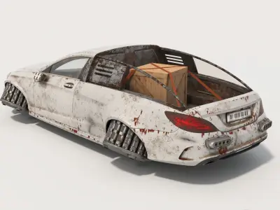 HoverCar mercedes benz cls 3D model