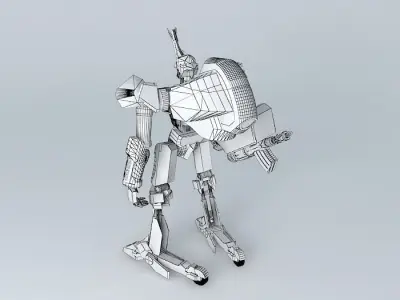 byakuen robot Free 3D model