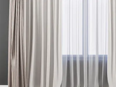 Set 54 Curtains 3D model