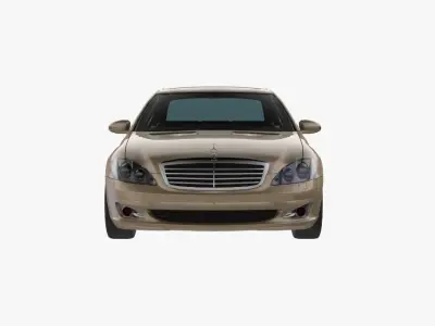 2005 Mercedes-Benz W221 S-Class S 500 Low-poly 3D model