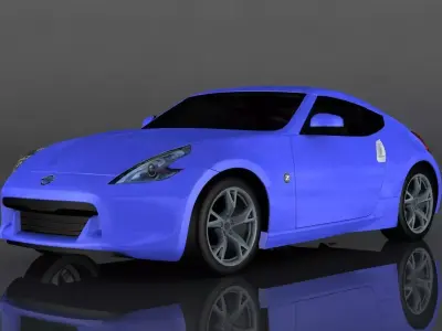 Nissan 370z Z34 Low-poly 3D model