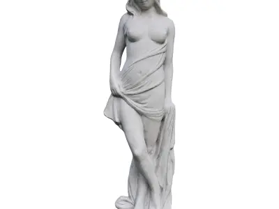 Sculpture Greek Goddess Low-poly 3D model