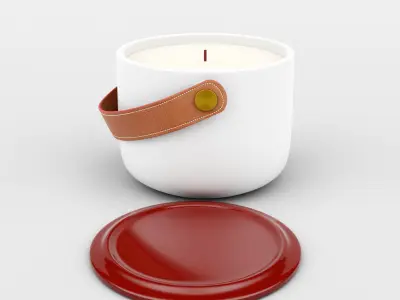 Ceramic Candle Holder 3D model