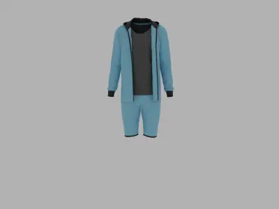 Sport Suit Low-poly 3D model