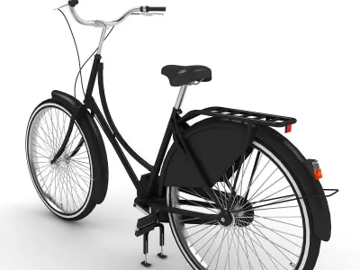 Azor European City Bicycle 3D model