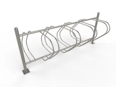 Bike Rack M07 Low-poly 3D model