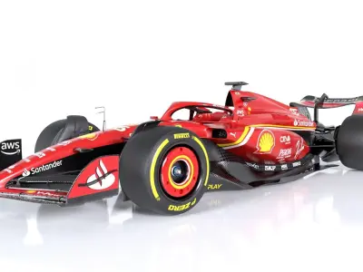 F1 2024 Car PACK Low-poly 3D model