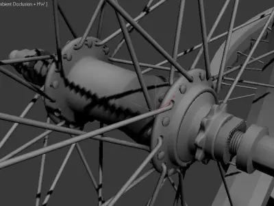 bmx wheelset 3D model