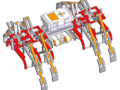 NXT Spider Robot Free 3D model