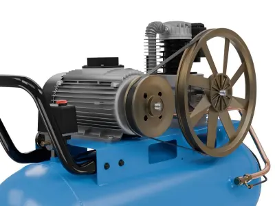 Air compressor 3D model