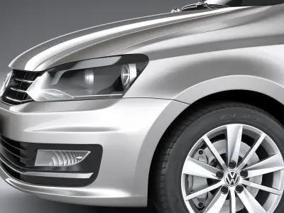 Volkswagen Polo Sedan 2017 3D model