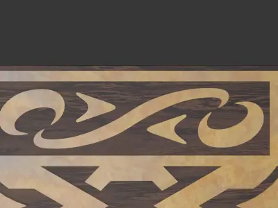 Dwarven Backgammon Board - Closed Low-poly 3D model