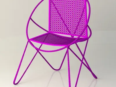 Vintage mid century Chair 3D model