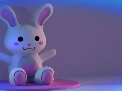 Bunny Plush 3D model