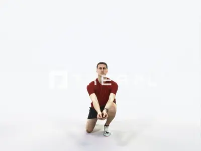 Romance 03E Volleyball Digging Sports Man Low-poly 3D model